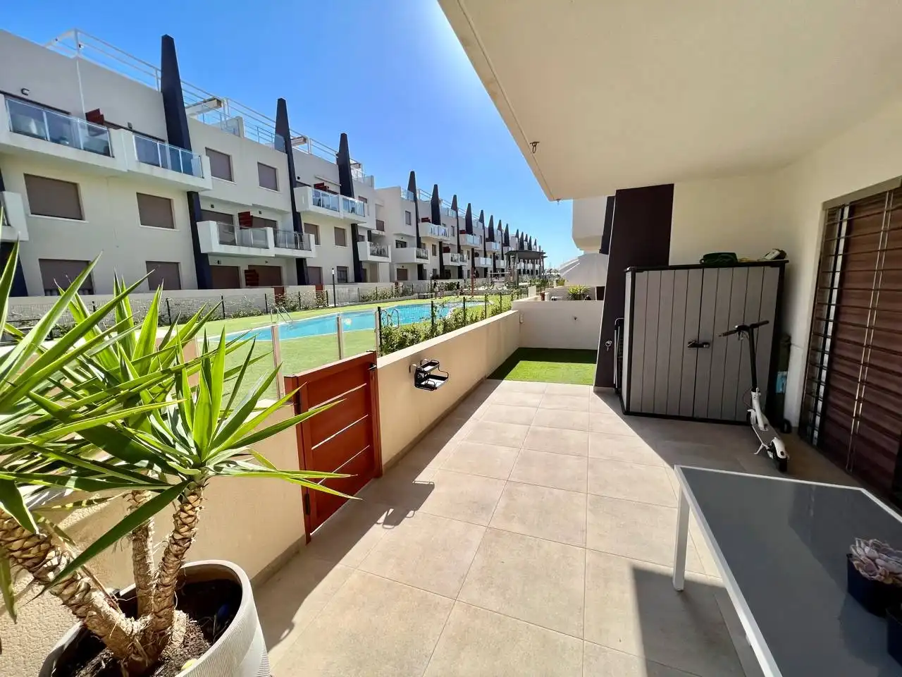 Terrace of Ground floor for rent in Pilar de la Horadada  with Air Conditioner, Heating and Private garden