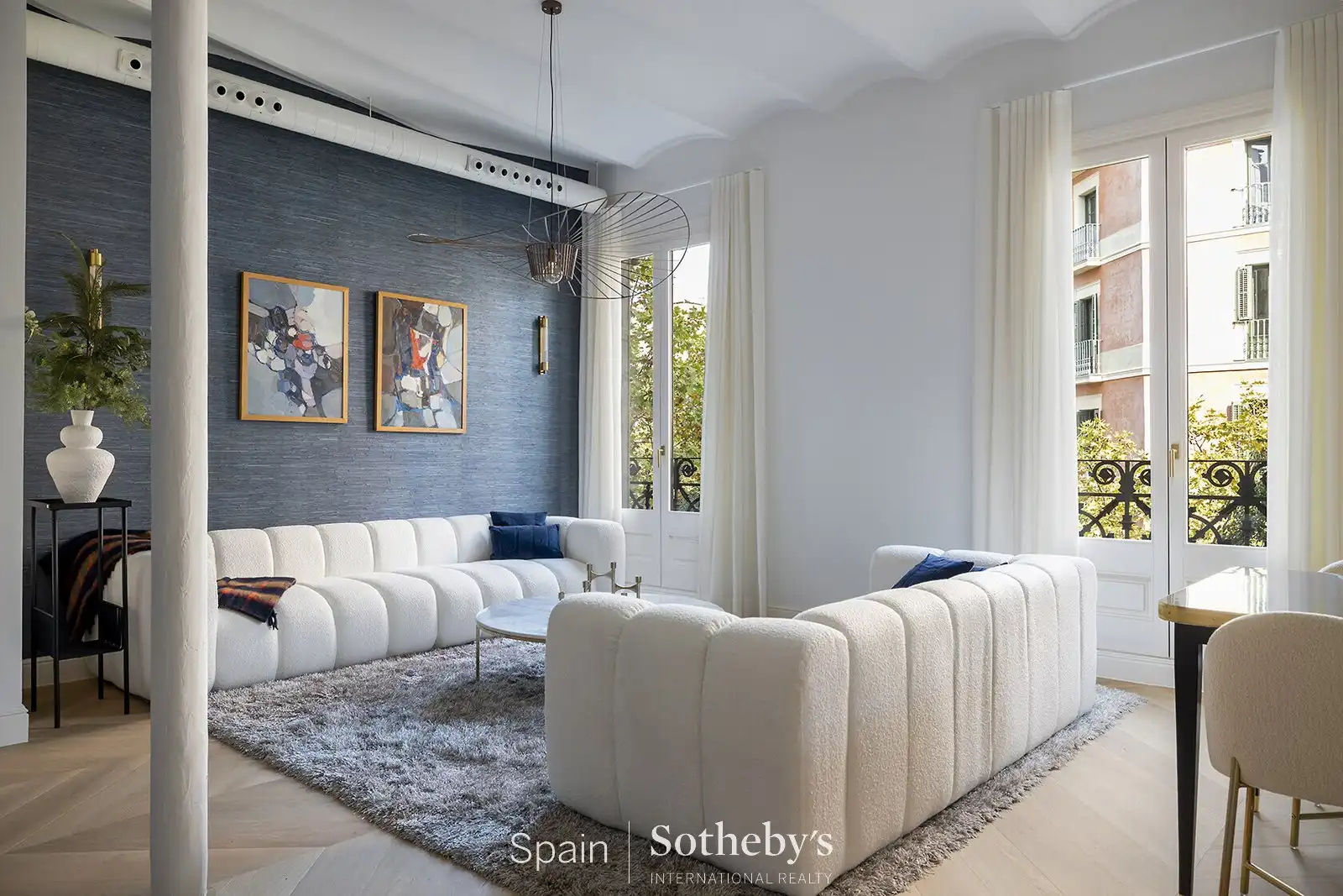 Sala de estar de Apartamento en venta en Barcelona con Aire acondicionado y Terraza