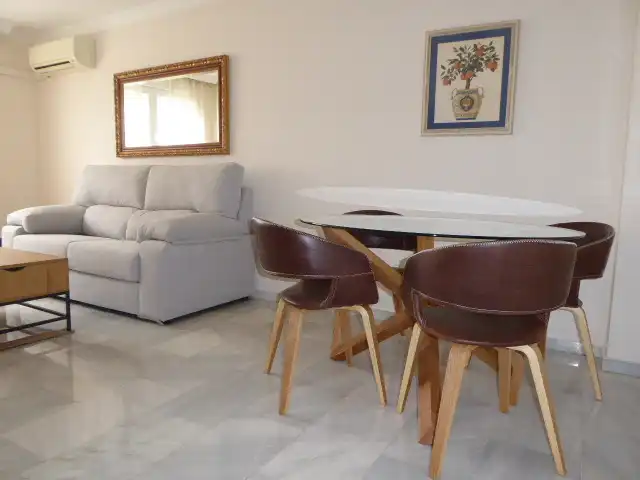 Dining room of Apartments for rent in Málaga  with Air Conditioner, Furnished and Microwave