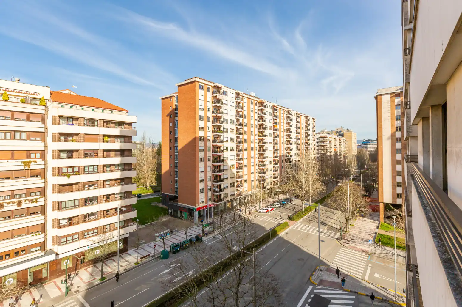 Vista exterior de Piso en venta en  Pamplona / Iruña con Calefacción, Parquet y Trastero