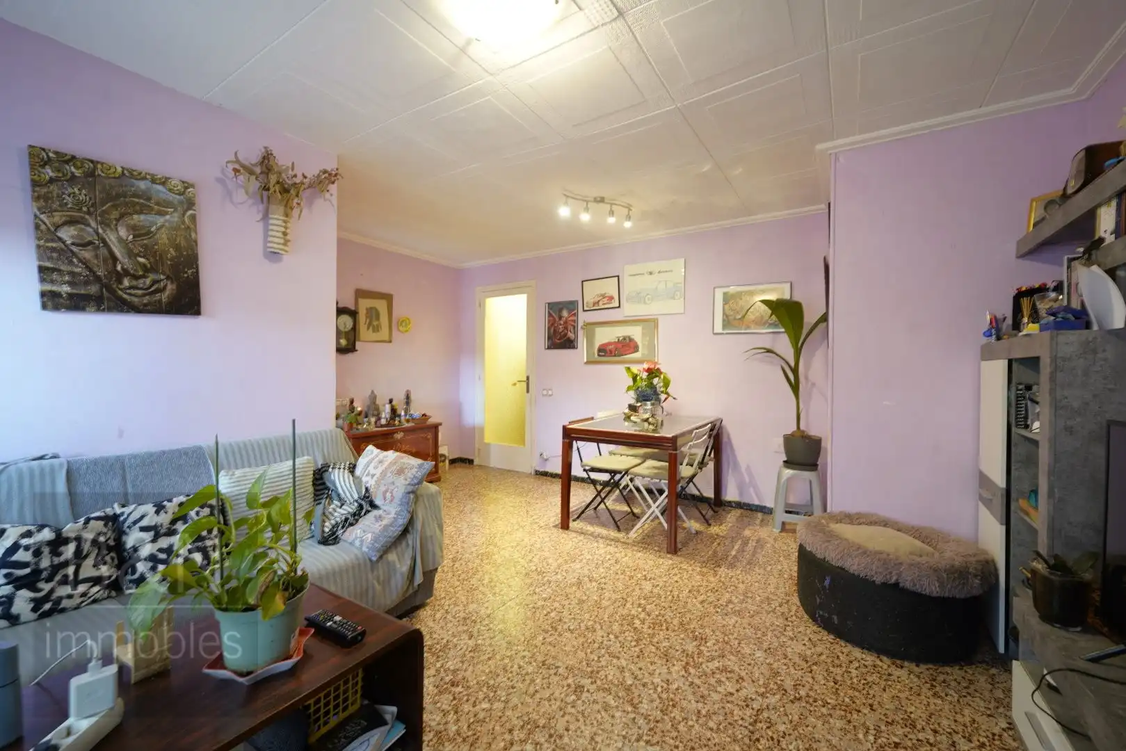 Sala de estar de Ático en venta en Terrassa con Terraza