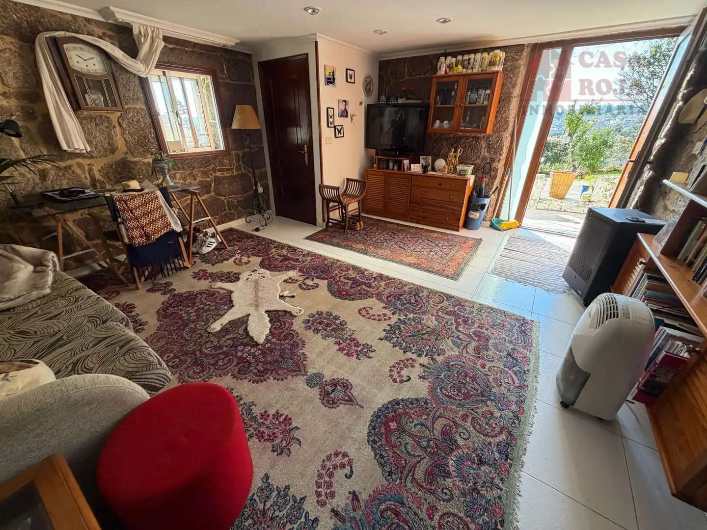 Sala de estar de Casa o chalet en venta en Bueu con Calefacción, Parquet y Terraza