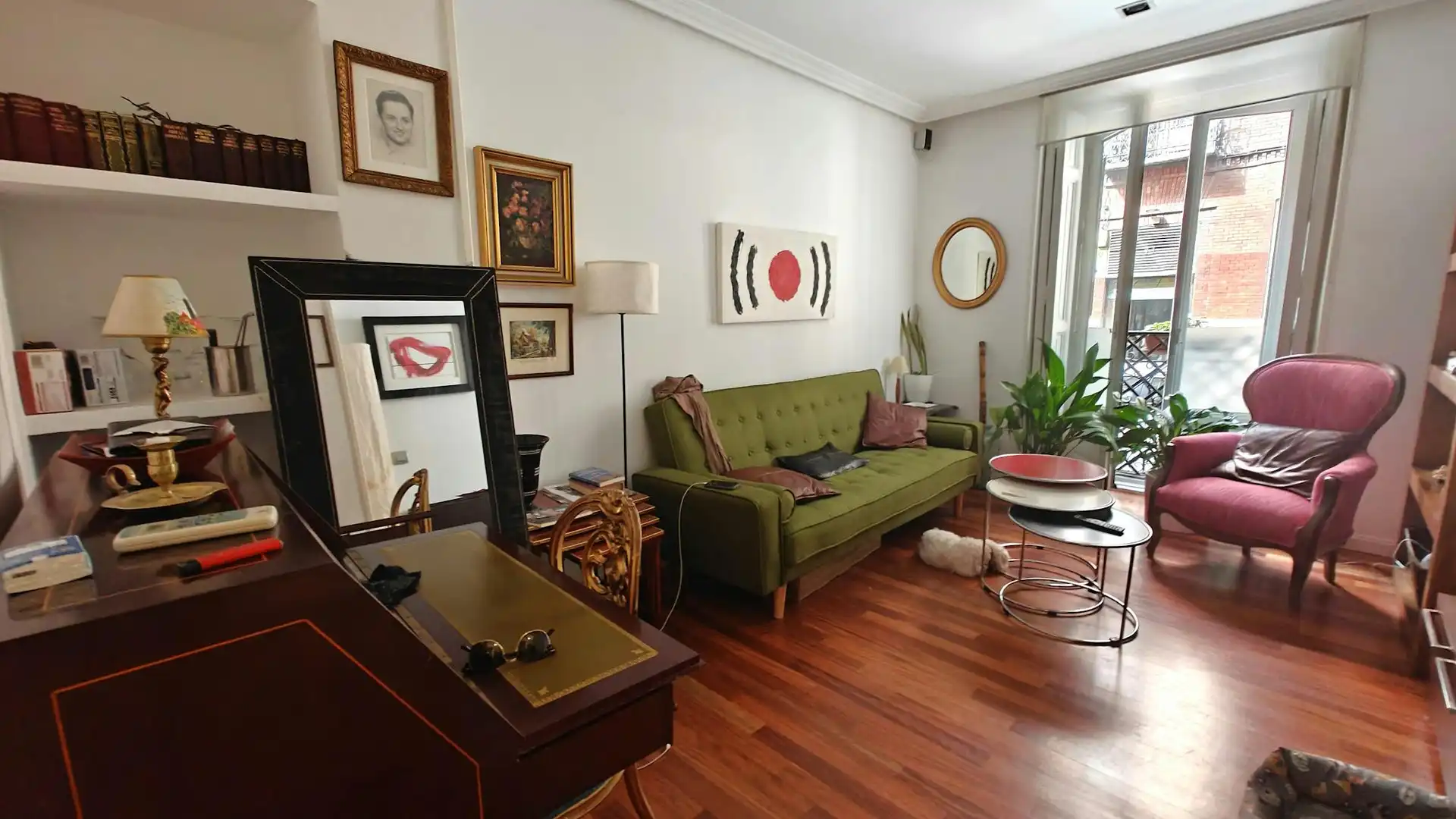Sala d'estar de Pis de lloguer en Madrid amb Aire condicionat, Calefacció i Moblat