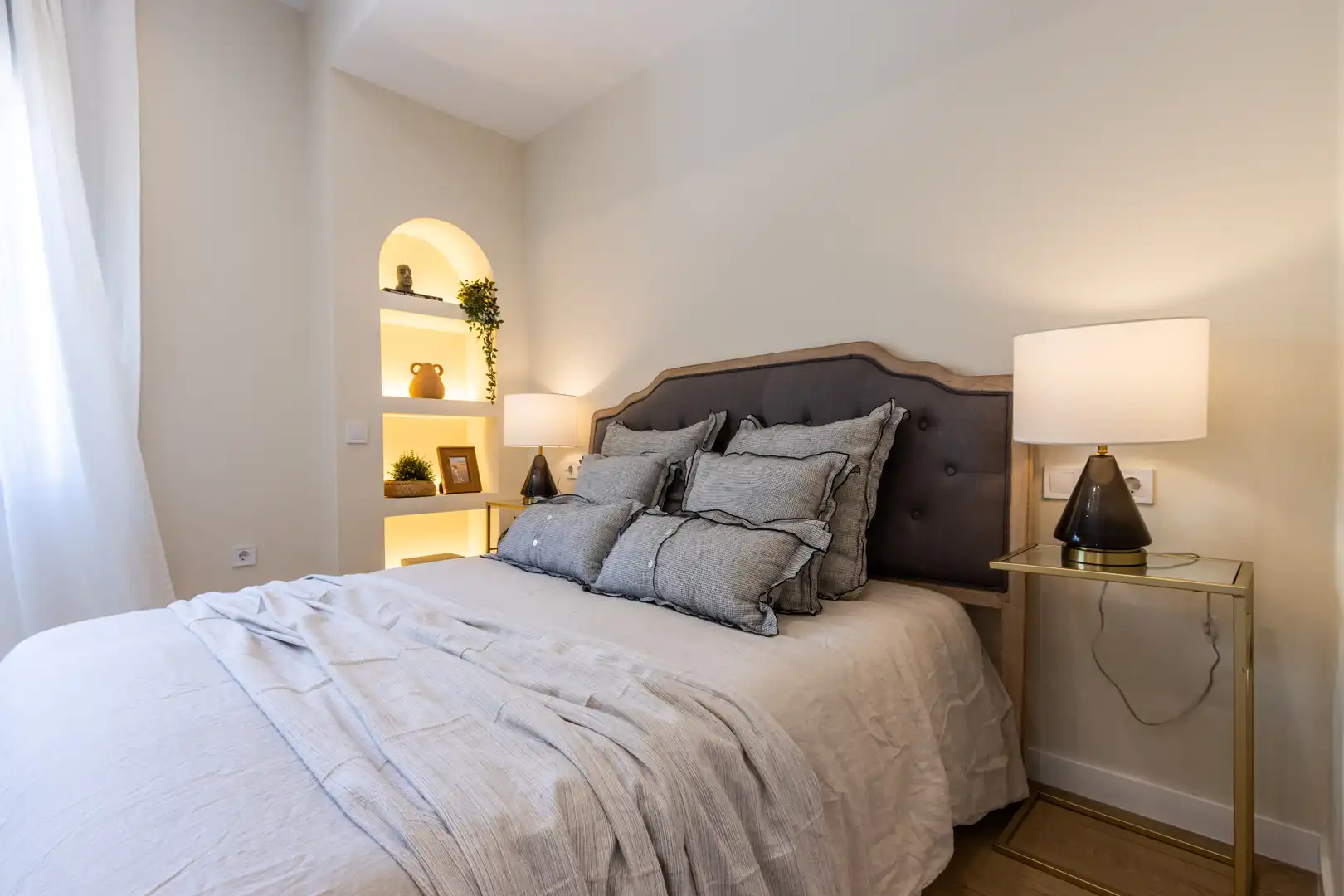 Schlafzimmer von Wohnung zum Verkauf in Terrassa mit Klimaanlage, Heizung und Terrasse