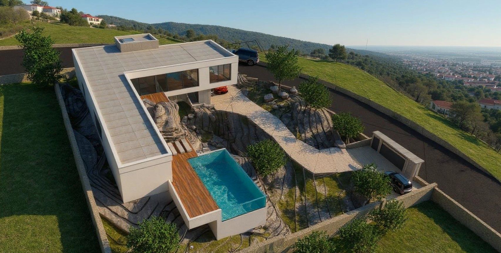 Swimming pool of House or chalet for sale in Torrelodones  with Air Conditioner, Heating and Private garden