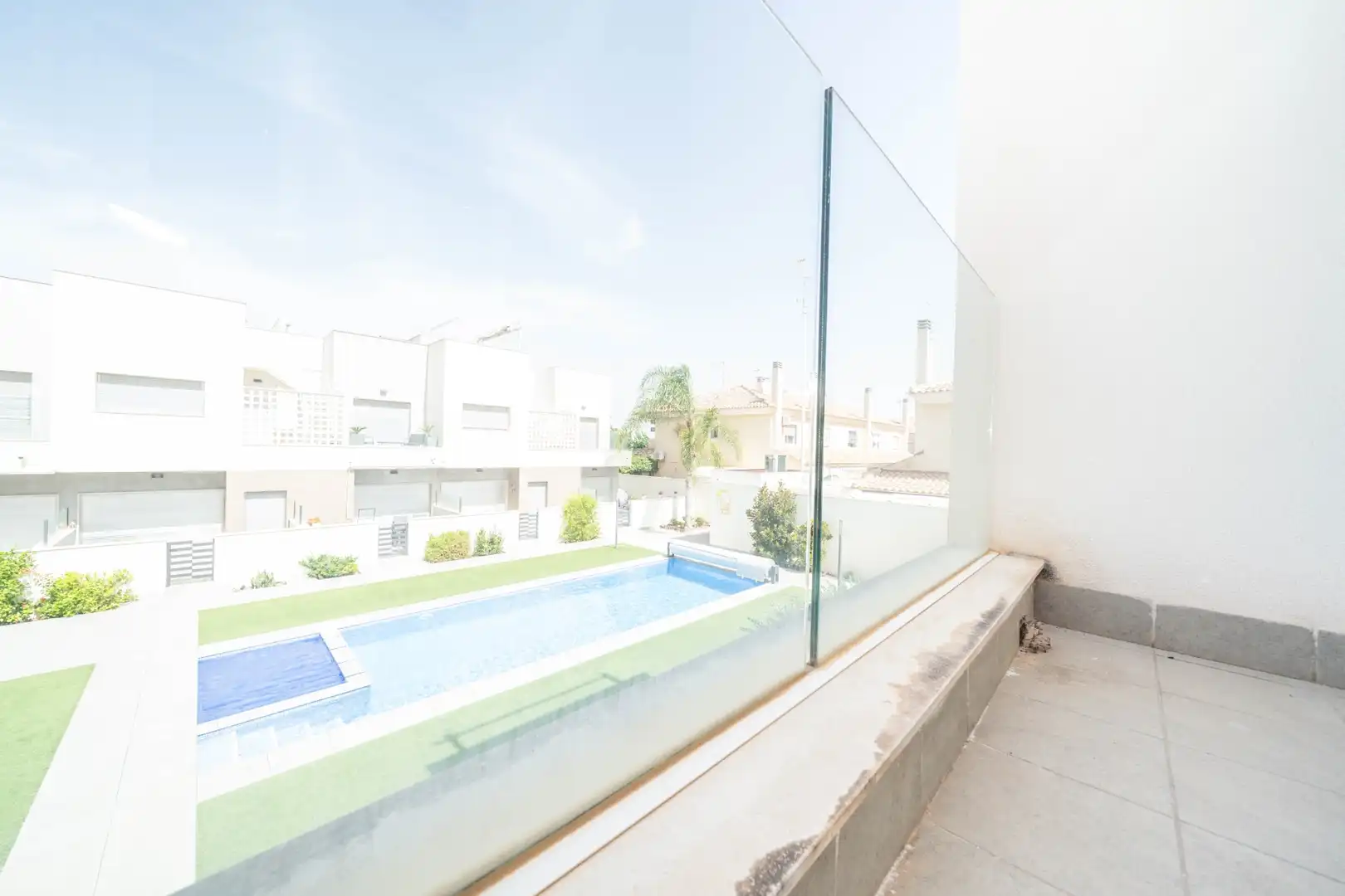 Piscina de Casa adosada de lloguer en San Javier amb Aire condicionat, Terrassa i Traster