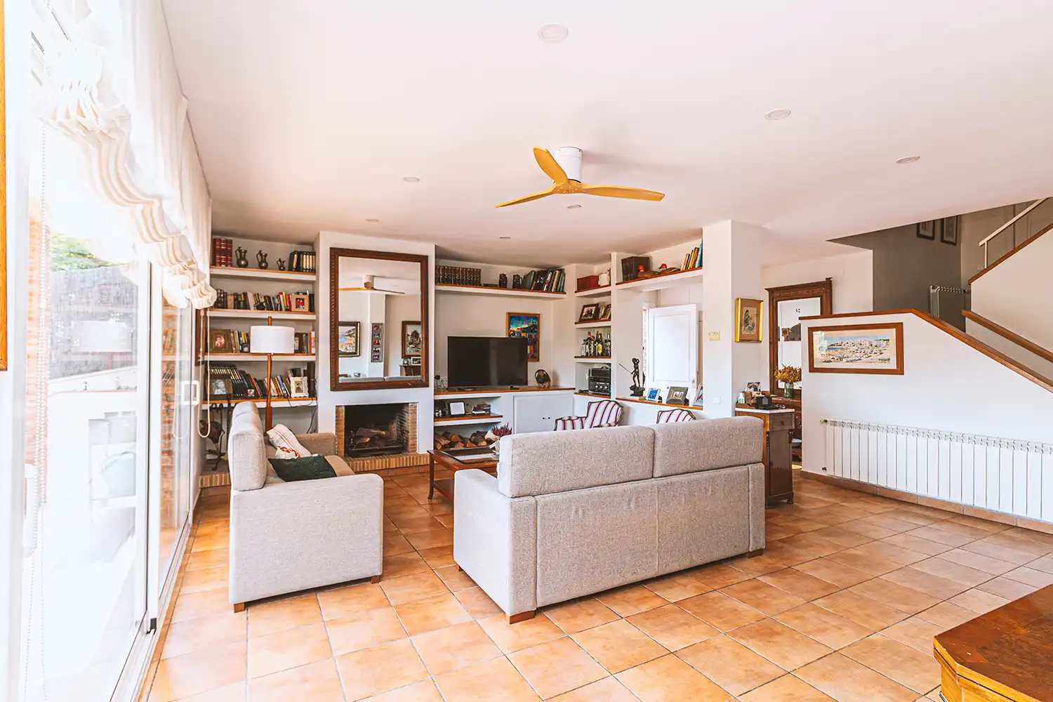 Living room of Houses for sale in Sant Pol de Mar  with Heating, Private garden and Terrace