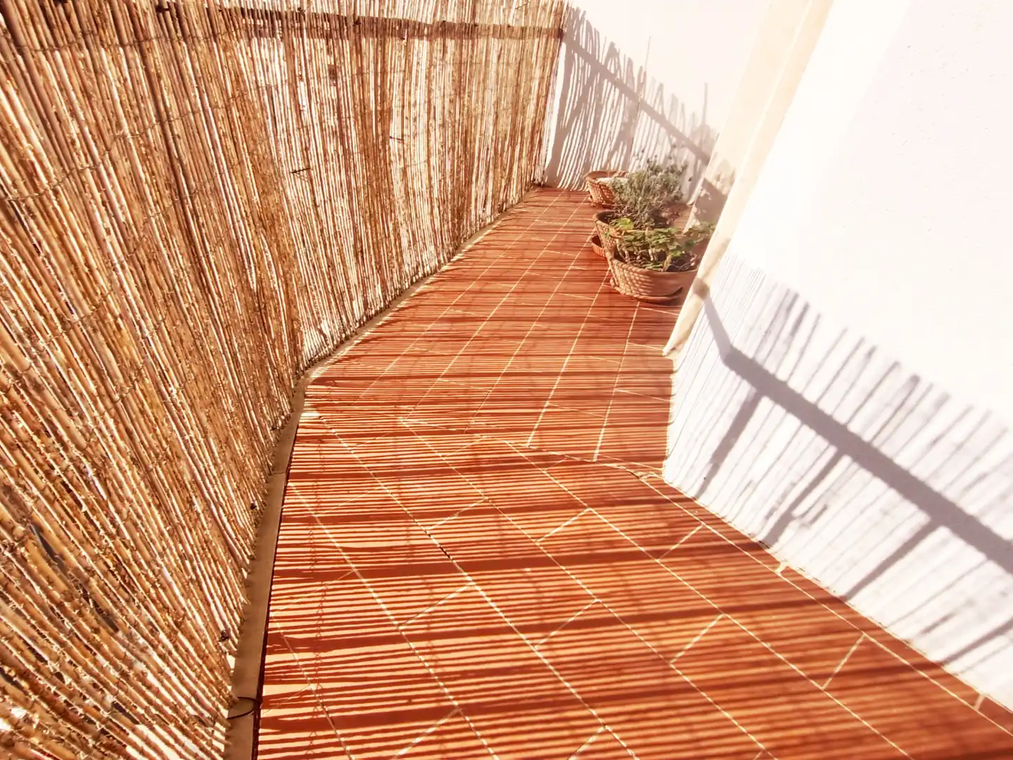 Terrasse von Wohnung zum Verkauf in  Palma de Mallorca mit Klimaanlage, Parkett und Abstellraum