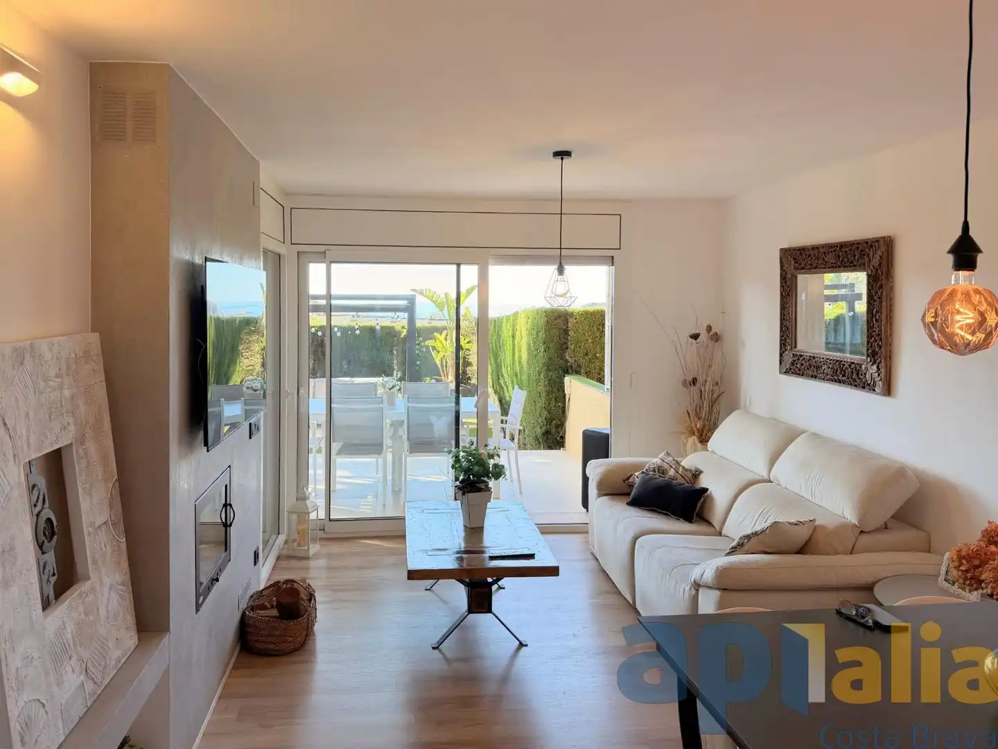 Living room of Apartments for sale in Castell d'Aro, Platja d'Aro i s'Agaró  with Air Conditioner, Heating and Private garden