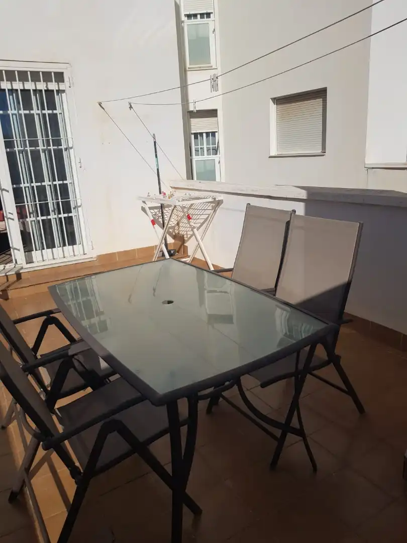 Terrace of Flat for rent in Roquetas de Mar  with Heating, Terrace and Furnished