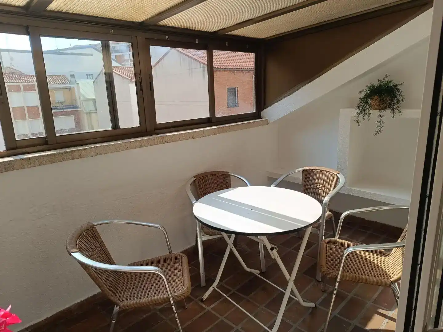Terrasse von Maisonette zur Miete in Valladolid Capital mit Klimaanlage