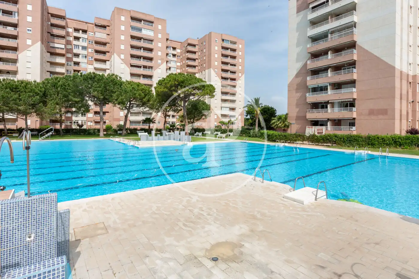 Swimming pool of Flat for rent in Canet d'En Berenguer  with Air Conditioner, Heating and Private garden