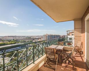 Terrasse von Dachboden miete in Elche / Elx mit Parkett, Terrasse und Balkon