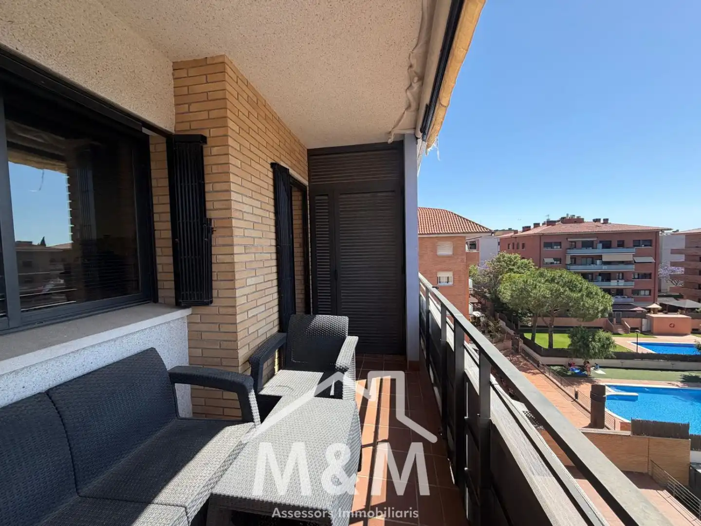 Balcony of Attic for rent in Castelldefels  with Terrace and Community pool