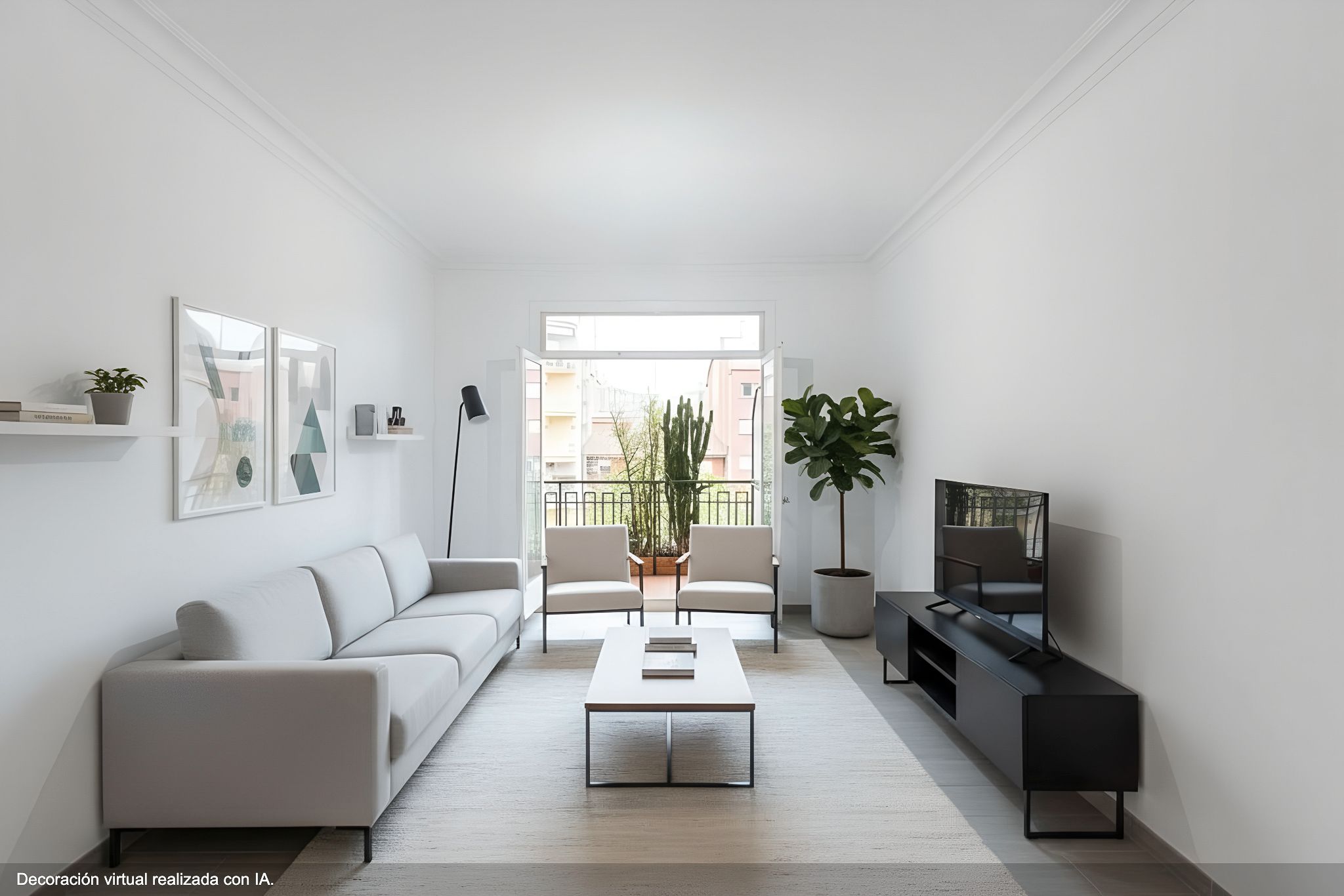 Living room of Apartment for sale in  Barcelona Capital  with Air Conditioner, Heating and Terrace