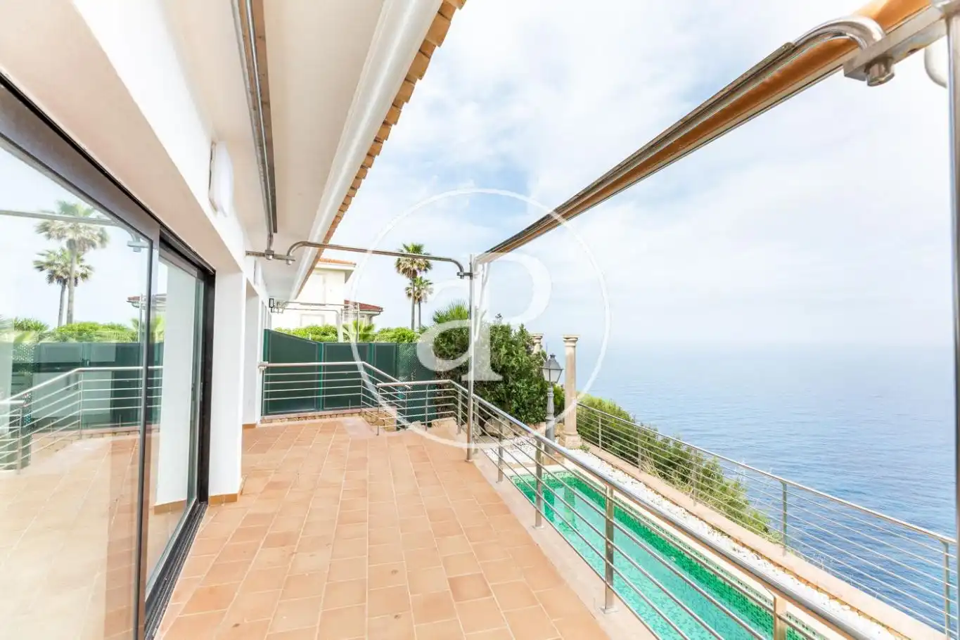 Terrasse von Einfamilien-Reihenhaus zur Miete in Llucmajor mit Klimaanlage, Heizung und Privatgarten