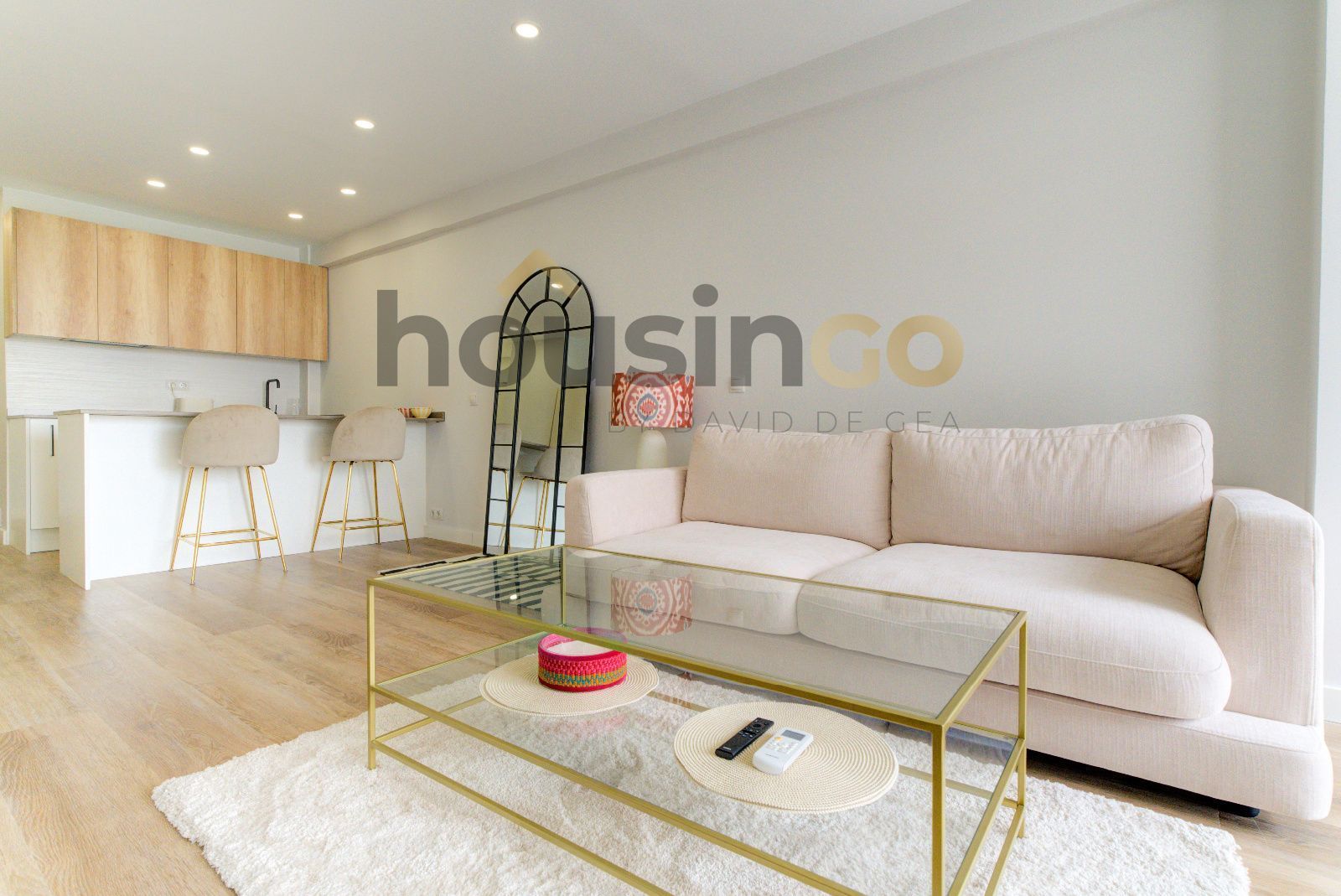 Sala d'estar de Estudi de lloguer en  Madrid Capital amb Aire condicionat, Calefacció i Terrassa