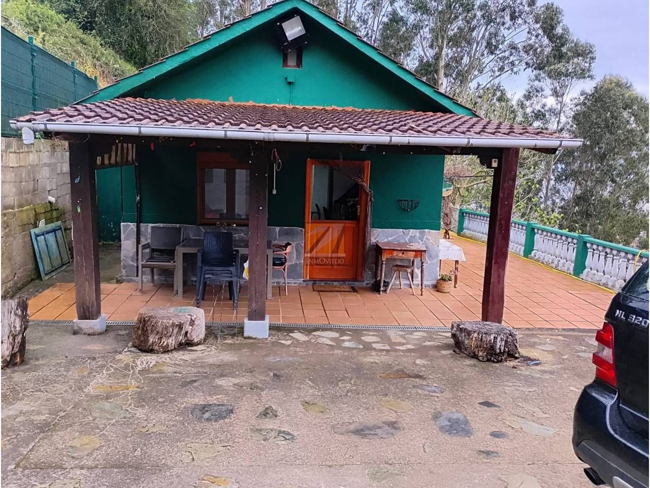 Terrassa de Casa o xalet en venda en Oviedo  amb Calefacció i Parquet