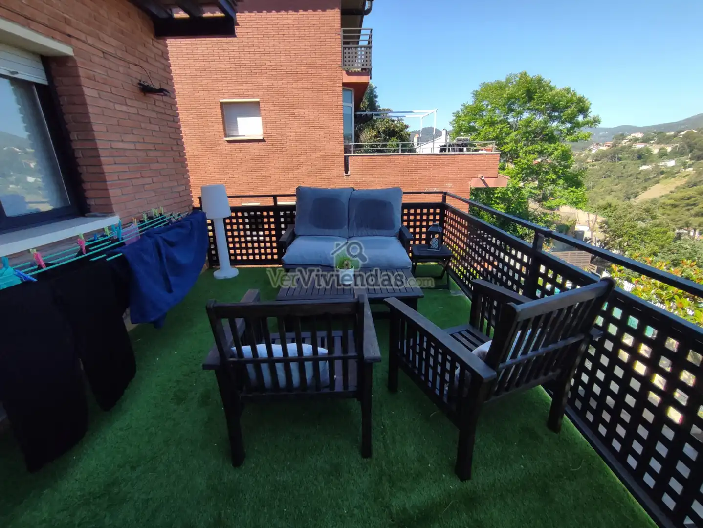 Terrassa de Casa o xalet en venda en Cervelló amb Aire condicionat, Calefacció i Jardí privat