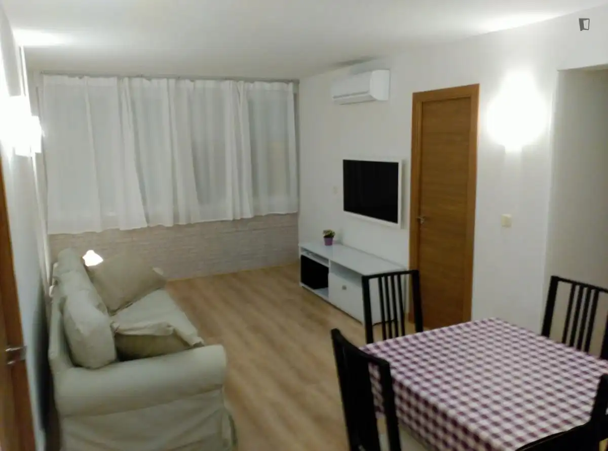 Sala d'estar de Apartament de lloguer en Madrid amb Aire condicionat, Calefacció i Moblat