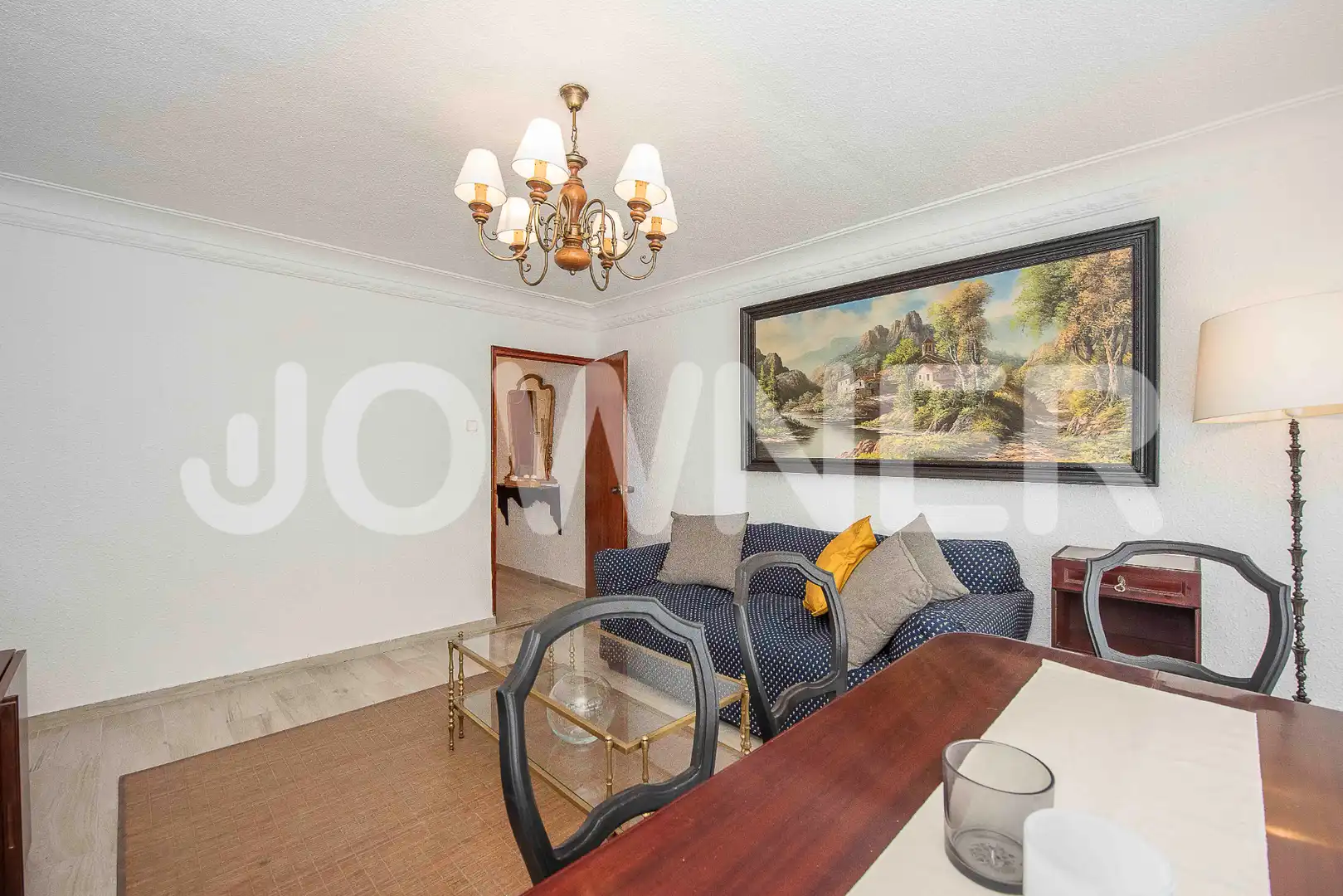 Wohnzimmer von Wohnung zur Miete in Madrid mit Heizung, Möbliert und Ofen