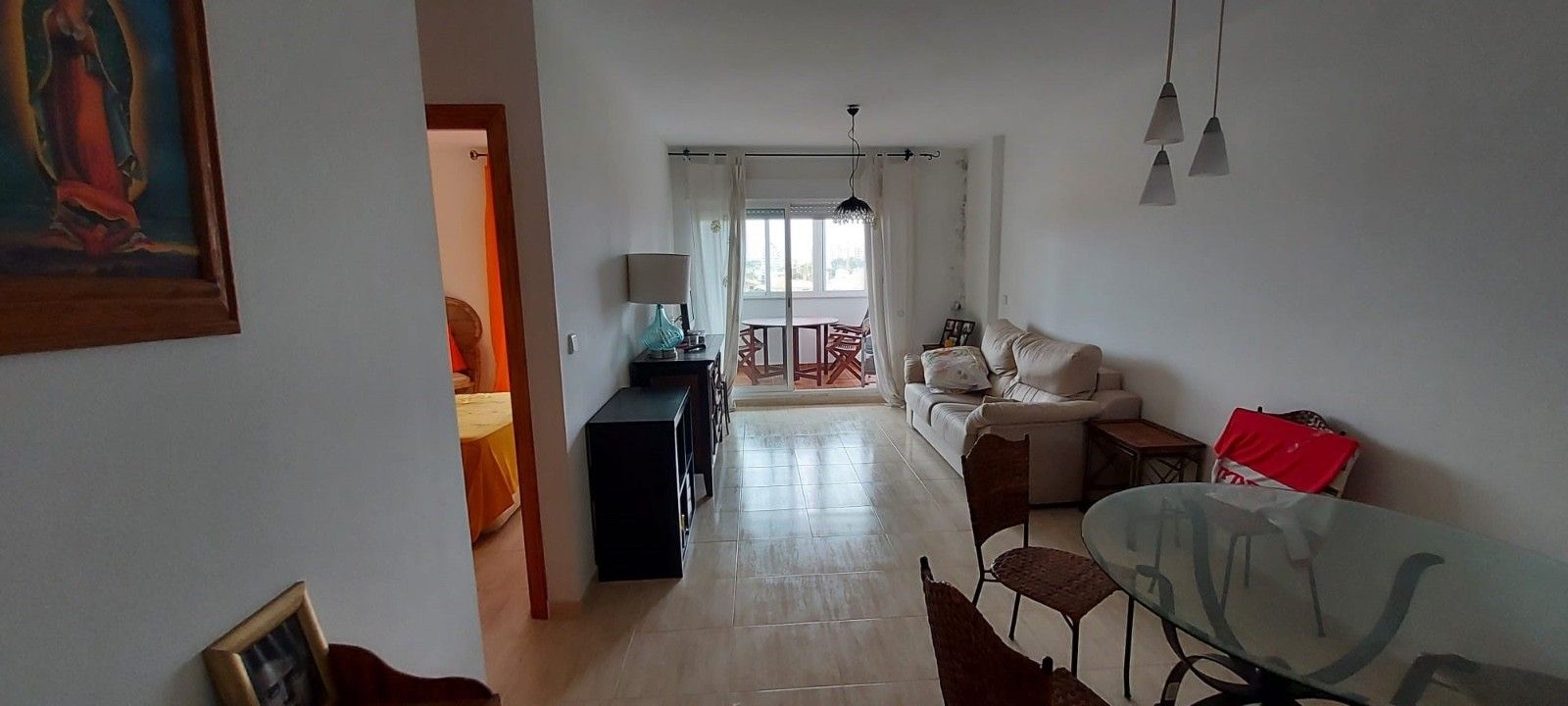 Sala d'estar de Apartament de lloguer en Cartagena amb Terrassa, Piscina i Moblat