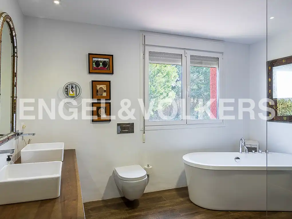 Badezimmer von Haus oder Chalet zur Miete in Jávea / Xàbia mit Klimaanlage, Heizung und Privatgarten