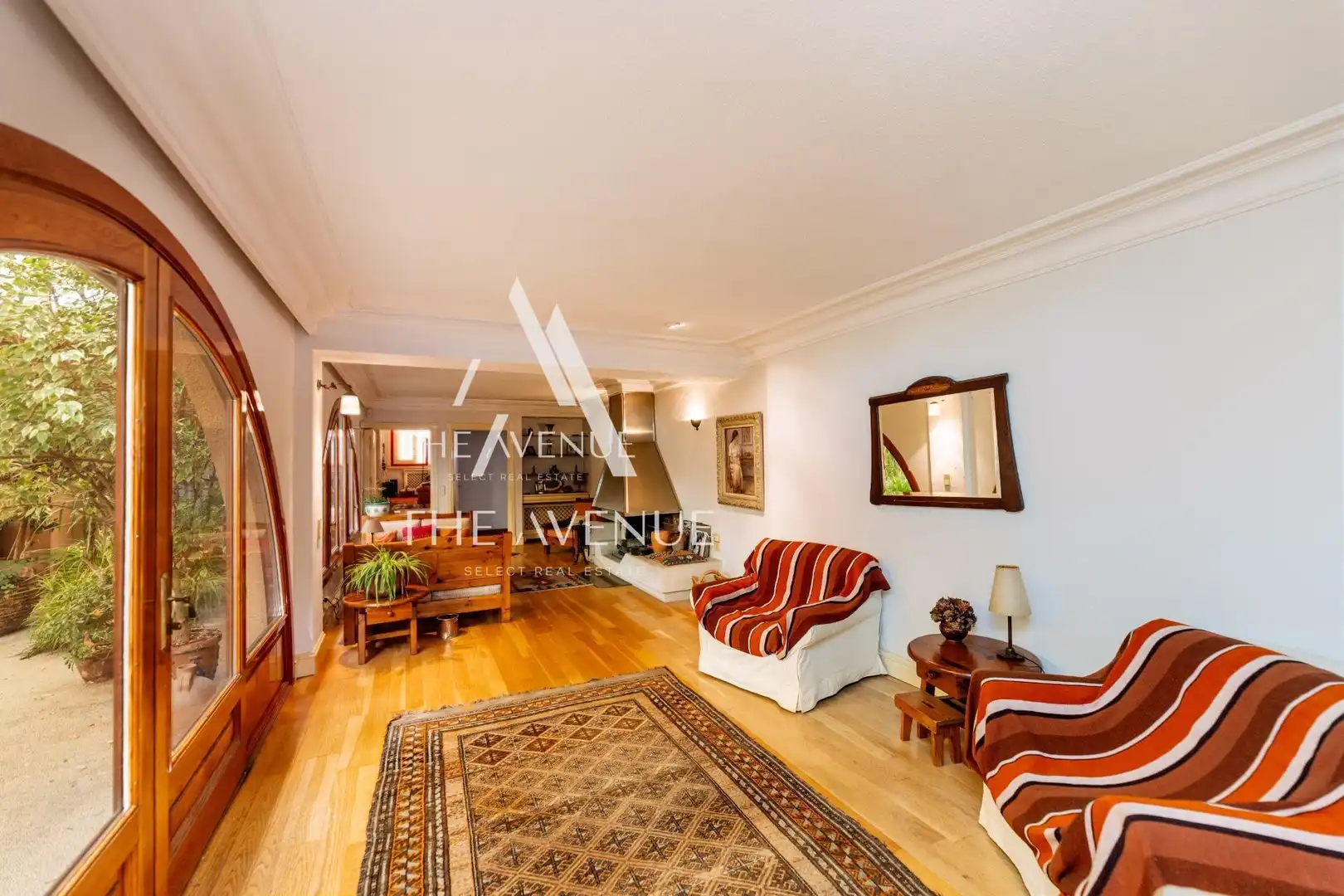 Sala d'estar de Casa o xalet en venda en Villanueva de la Cañada amb Aire condicionat, Calefacció i Jardí privat