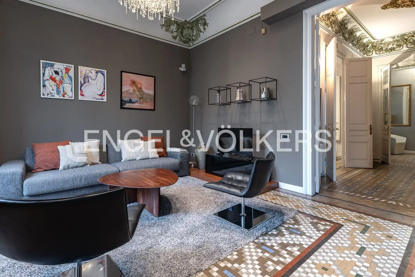 Sala de estar de Piso en venta en Eixample