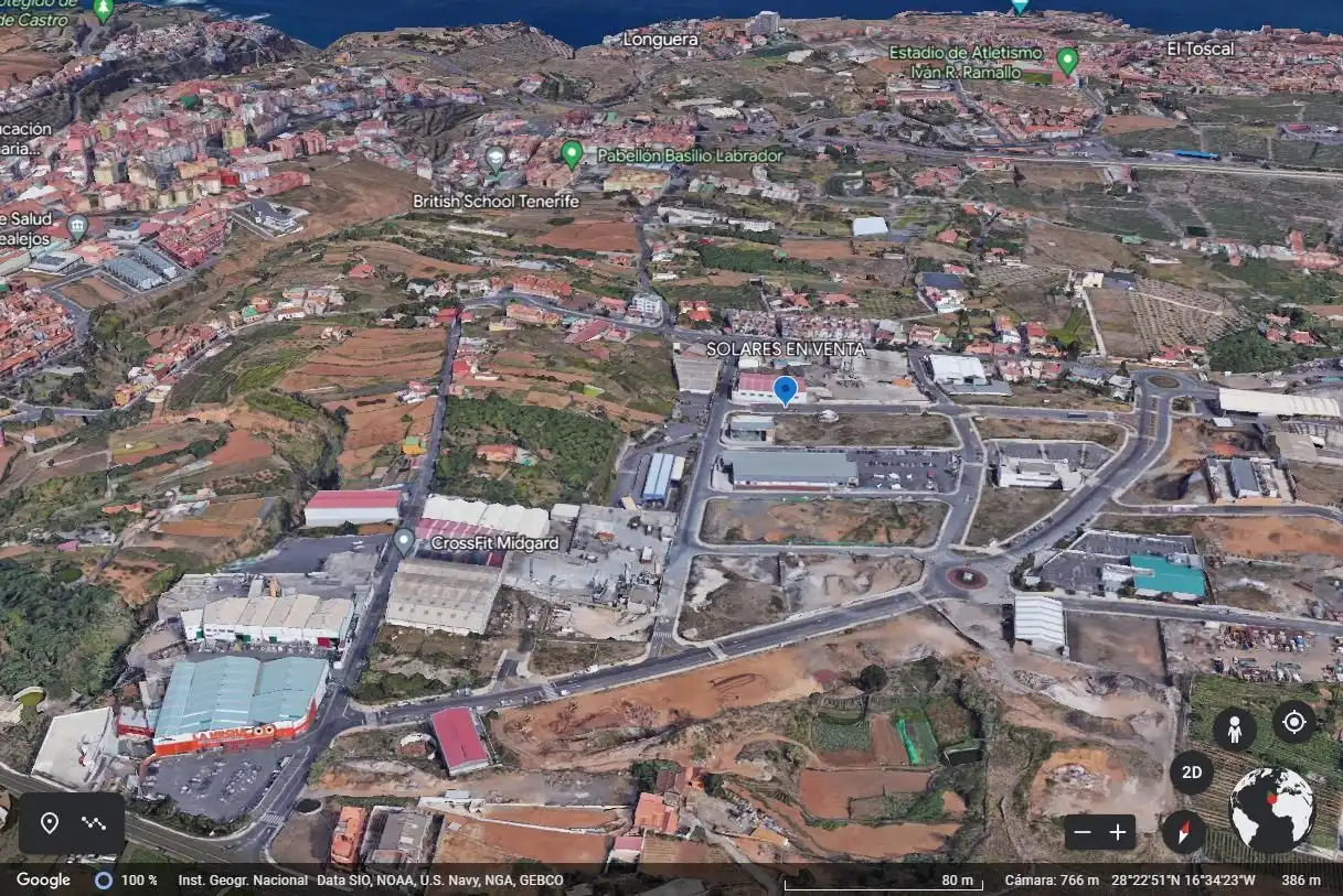 Exterior view of Industrial land for sale in Los Realejos