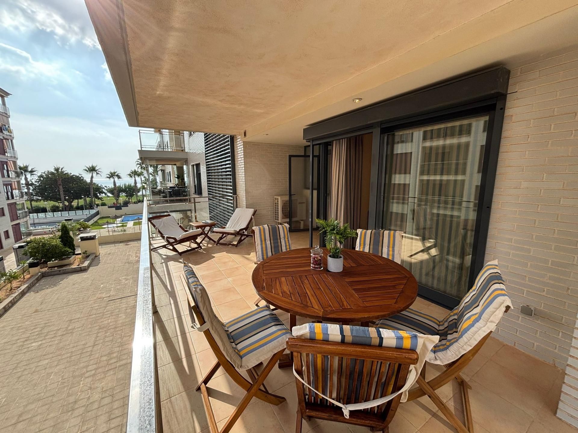 Terrassa de Apartament en venda en Oropesa del Mar / Orpesa amb Aire condicionat, Jardí privat i Terrassa