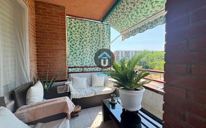Balcony of Flat for sale in  Toledo Capital  with Air Conditioner, Terrace and Furnished