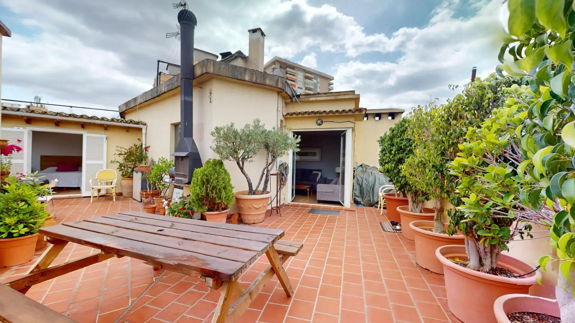 Terraza de Ático en venta en  Palma de Mallorca con Aire acondicionado, Parquet y Terraza