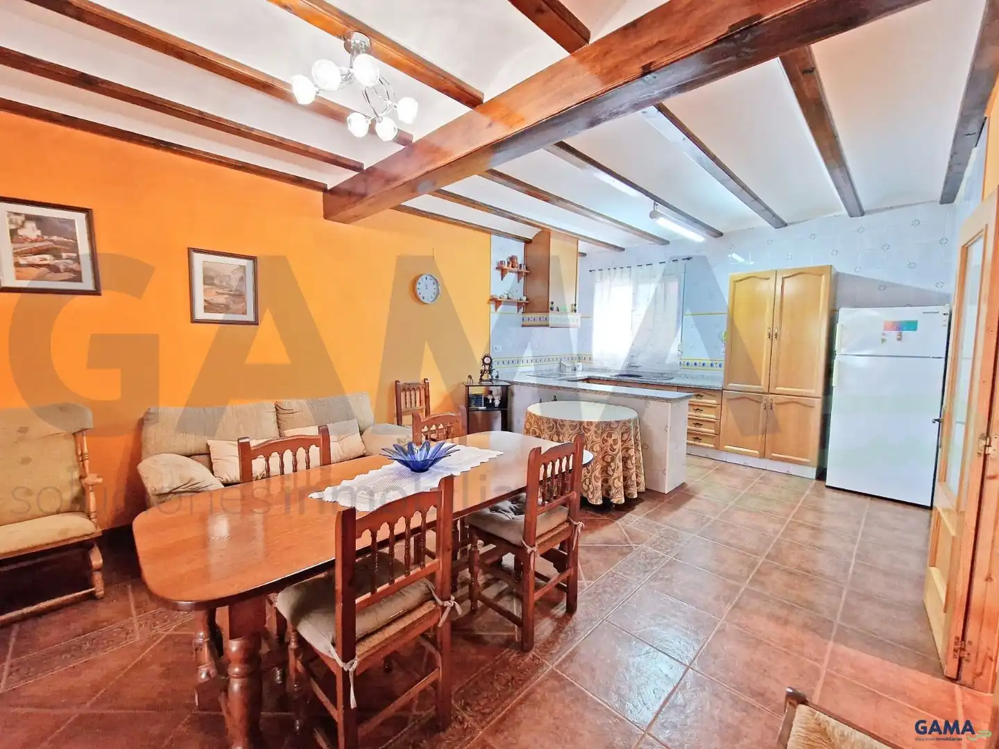 Cocina de Casa o chalet en venta en La Pobla Llarga con Aire acondicionado y Piscina