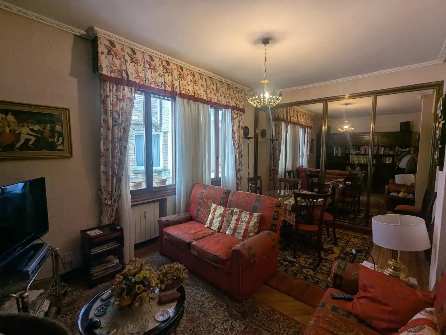 Sala de estar de Piso en venta en Bilbao  con Amueblado
