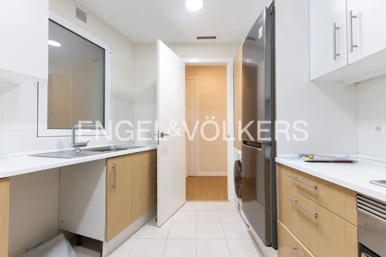 Cocina de Piso de alquiler en Valencia con Aire acondicionado, Calefacción y Parquet