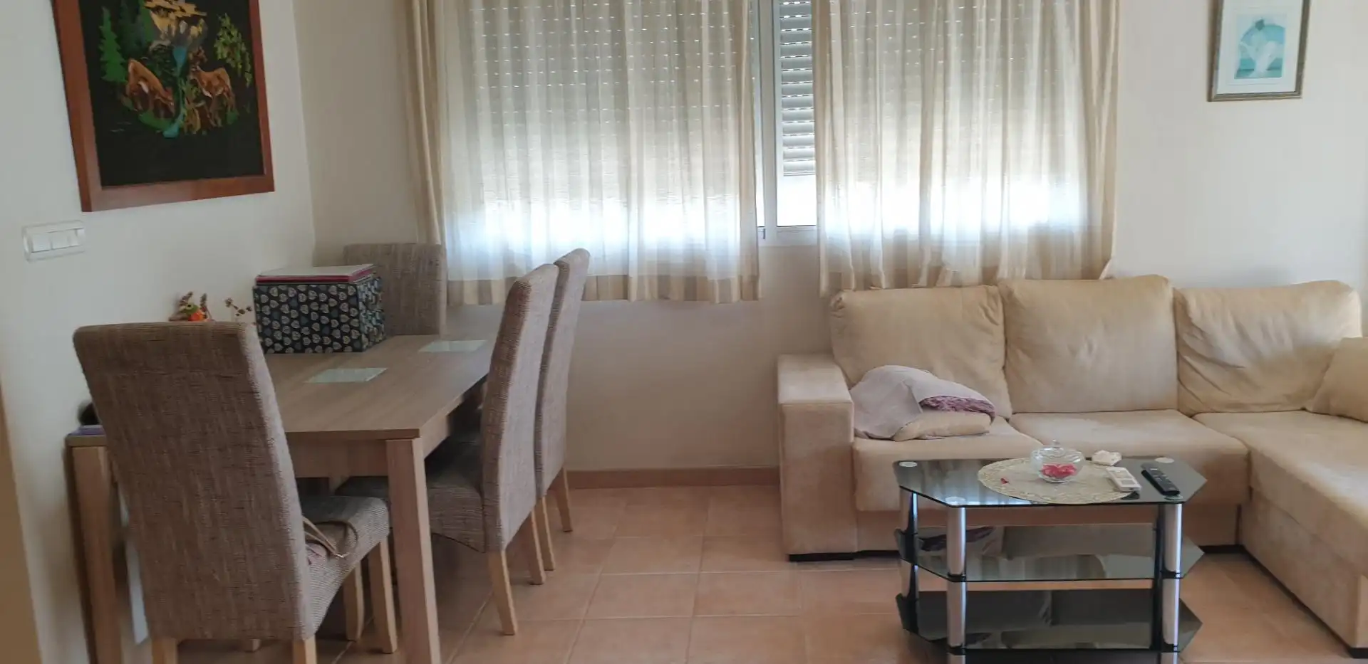 Living room of Flat for rent in Elche / Elx  with Air Conditioner, Heating and Terrace