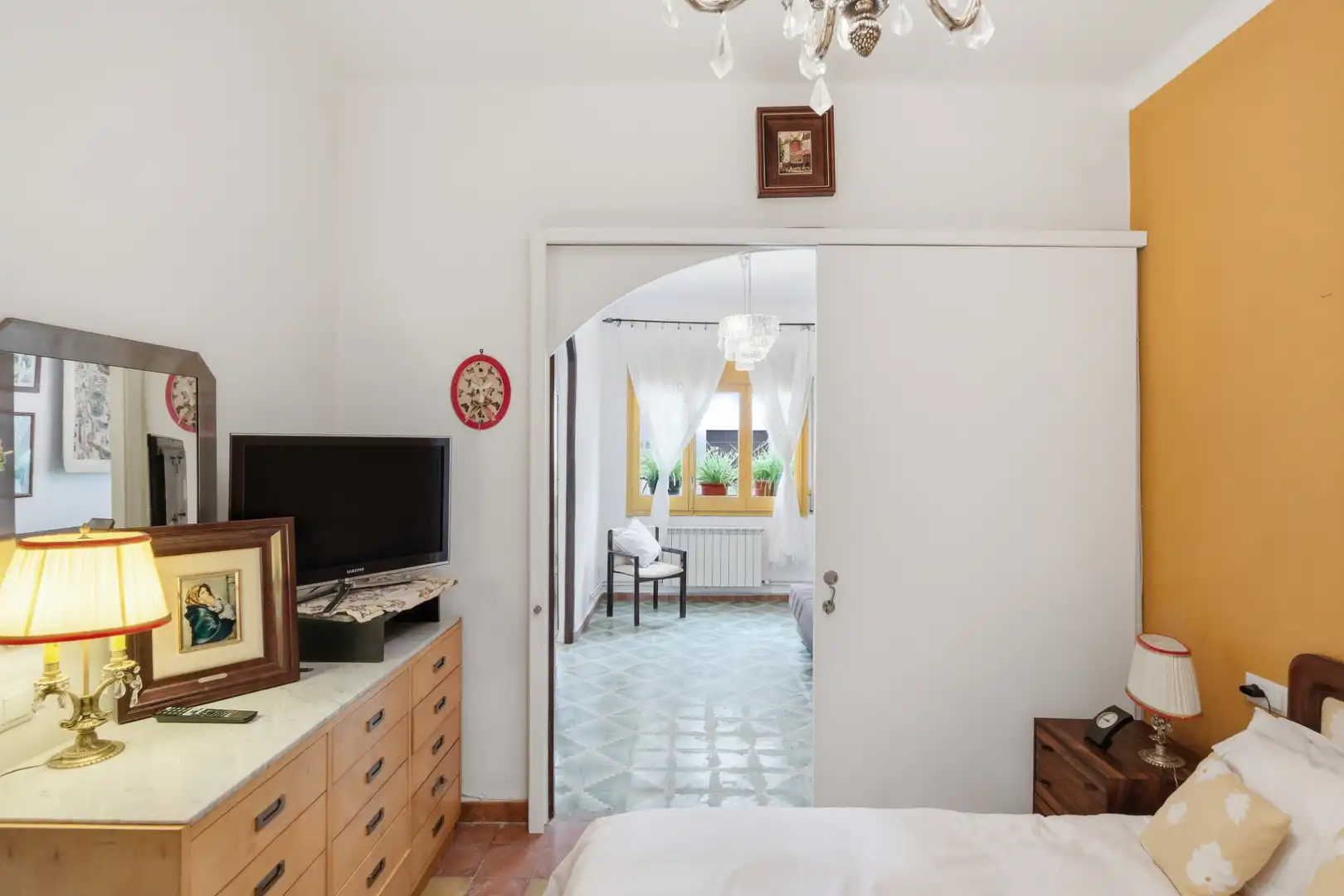 Habitación de Casa adosada en venta en Riudarenes con Aire acondicionado, Calefacción y Jardín privado