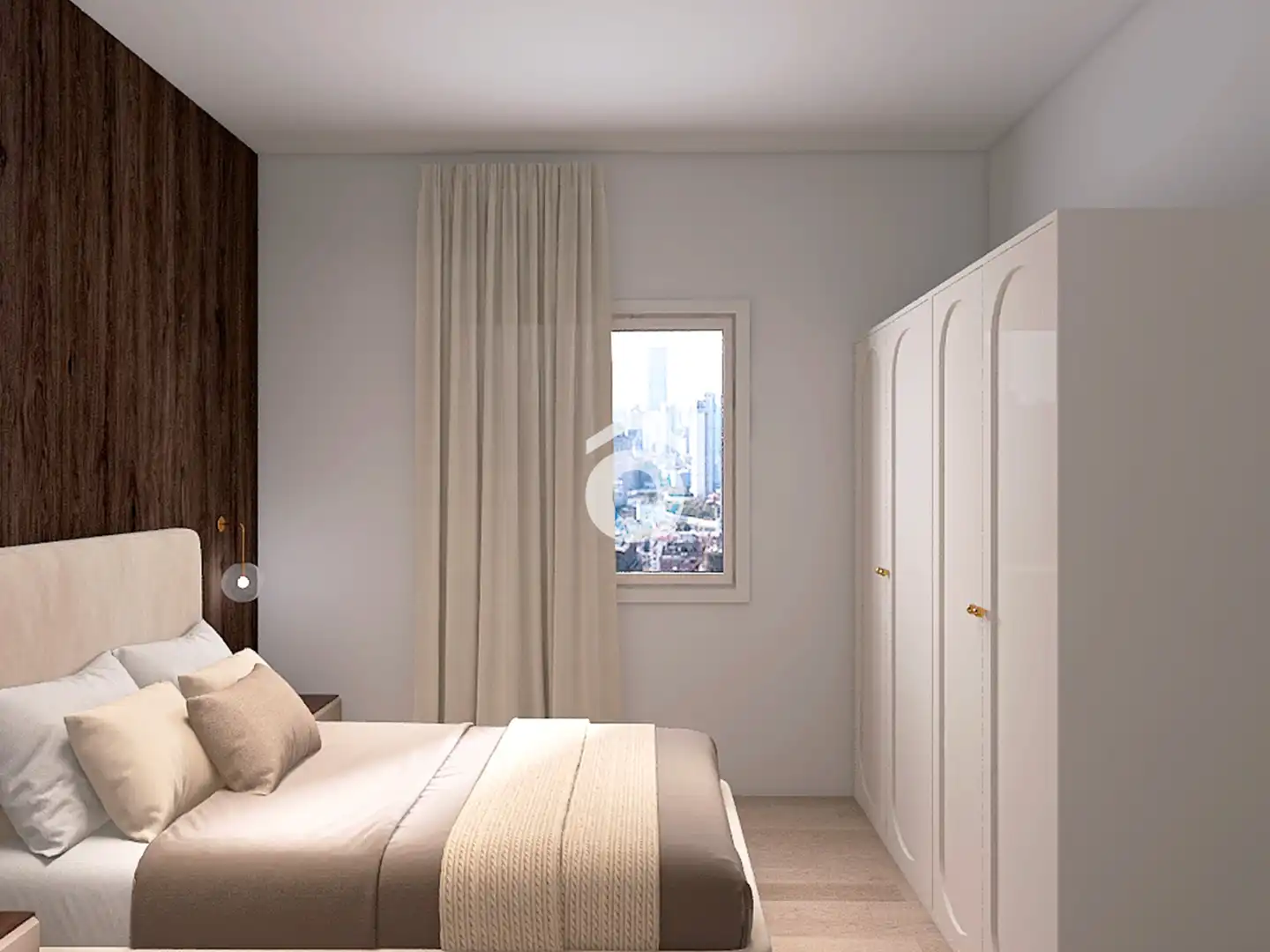 Schlafzimmer von Wohnung zum Verkauf in Esparreguera mit Klimaanlage, Heizung und Balkon