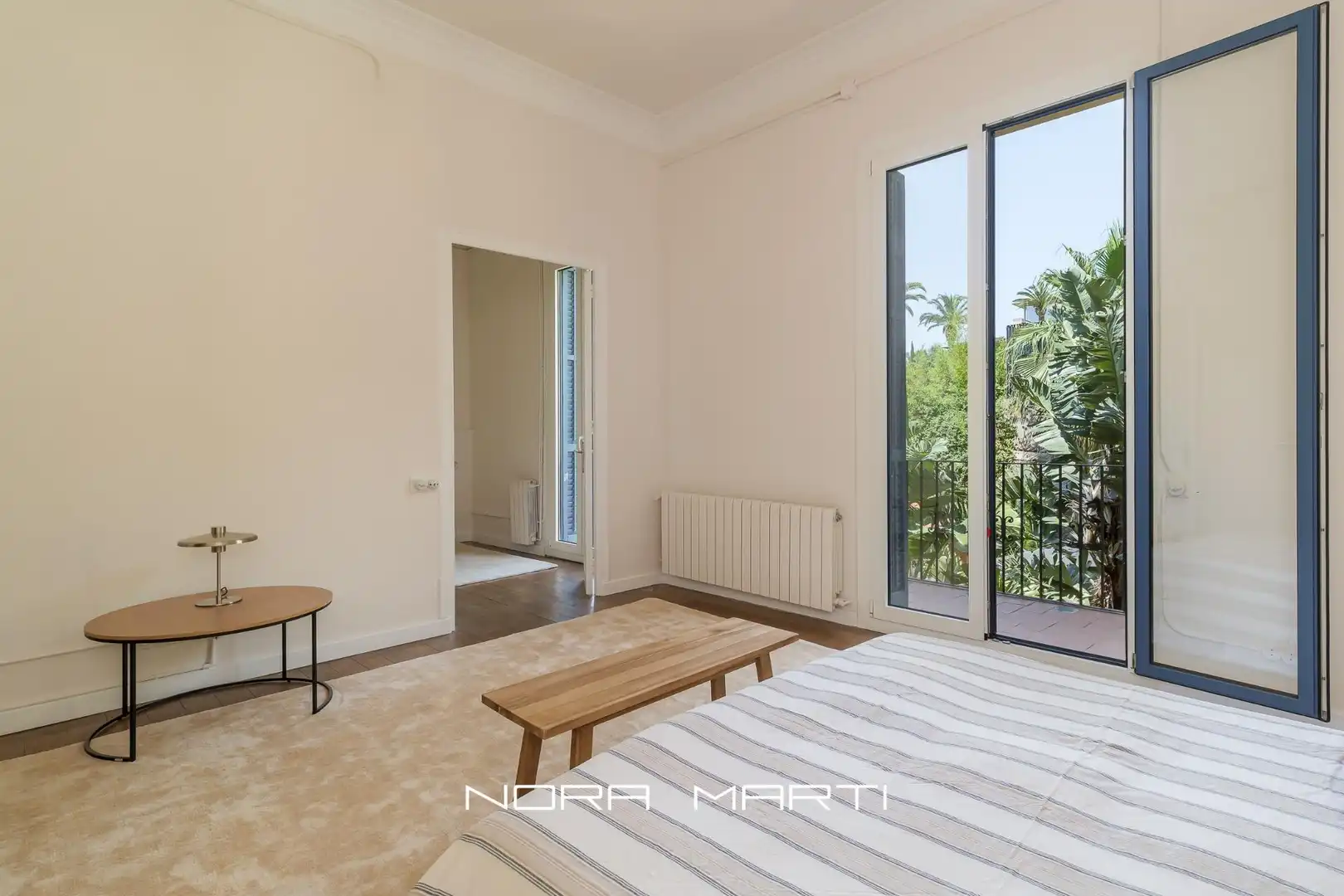Schlafzimmer von Wohnung zur Miete in Barcelona mit Klimaanlage, Heizung und Privatgarten