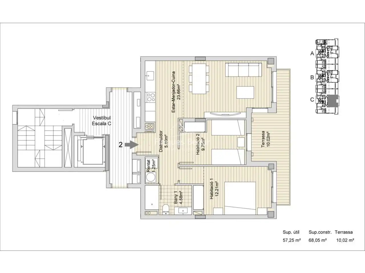 Apartment with terrace for sale in Calle Pirineo, imagen 12