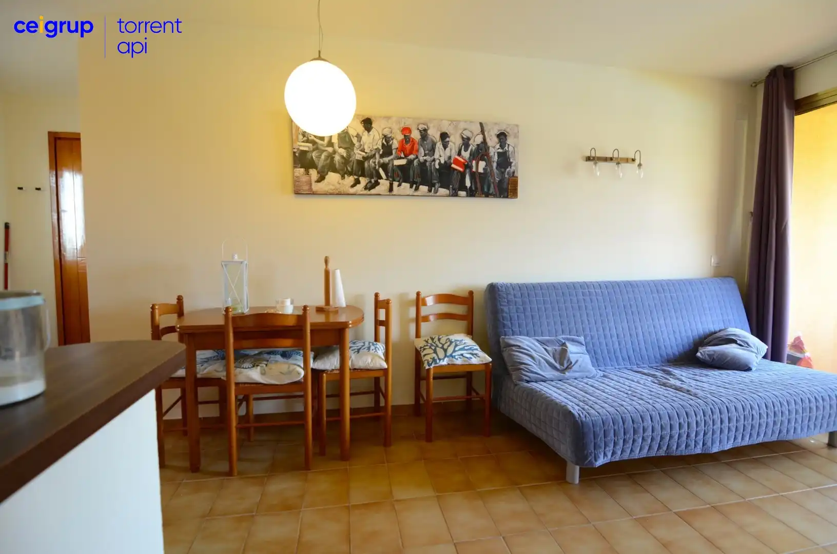 Living room of Flat for sale in L'Estartit  with Terrace, Swimming Pool and Furnished