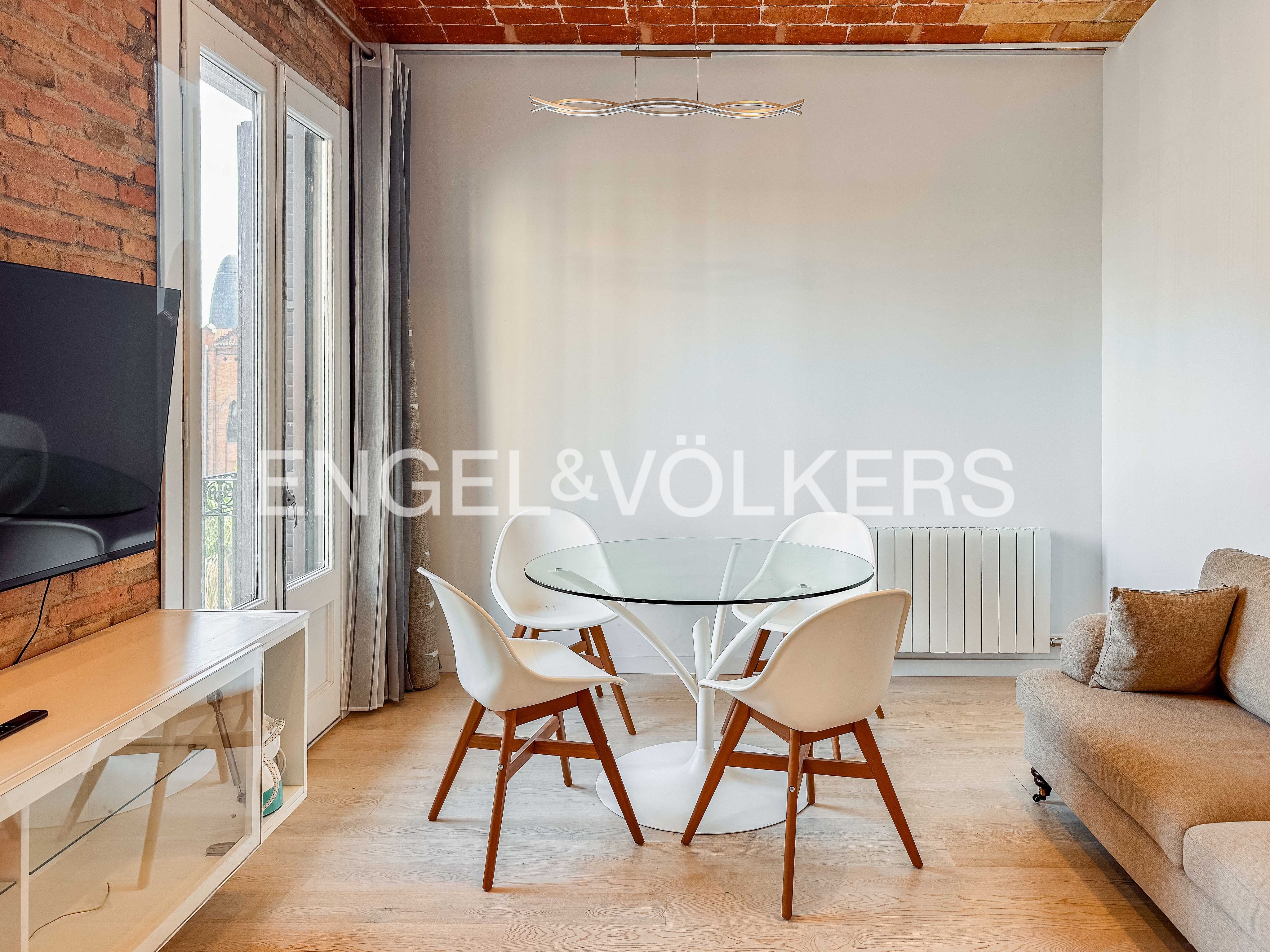 Esszimmer von Wohnung zur Miete in  Barcelona Capital mit Heizung und Balkon