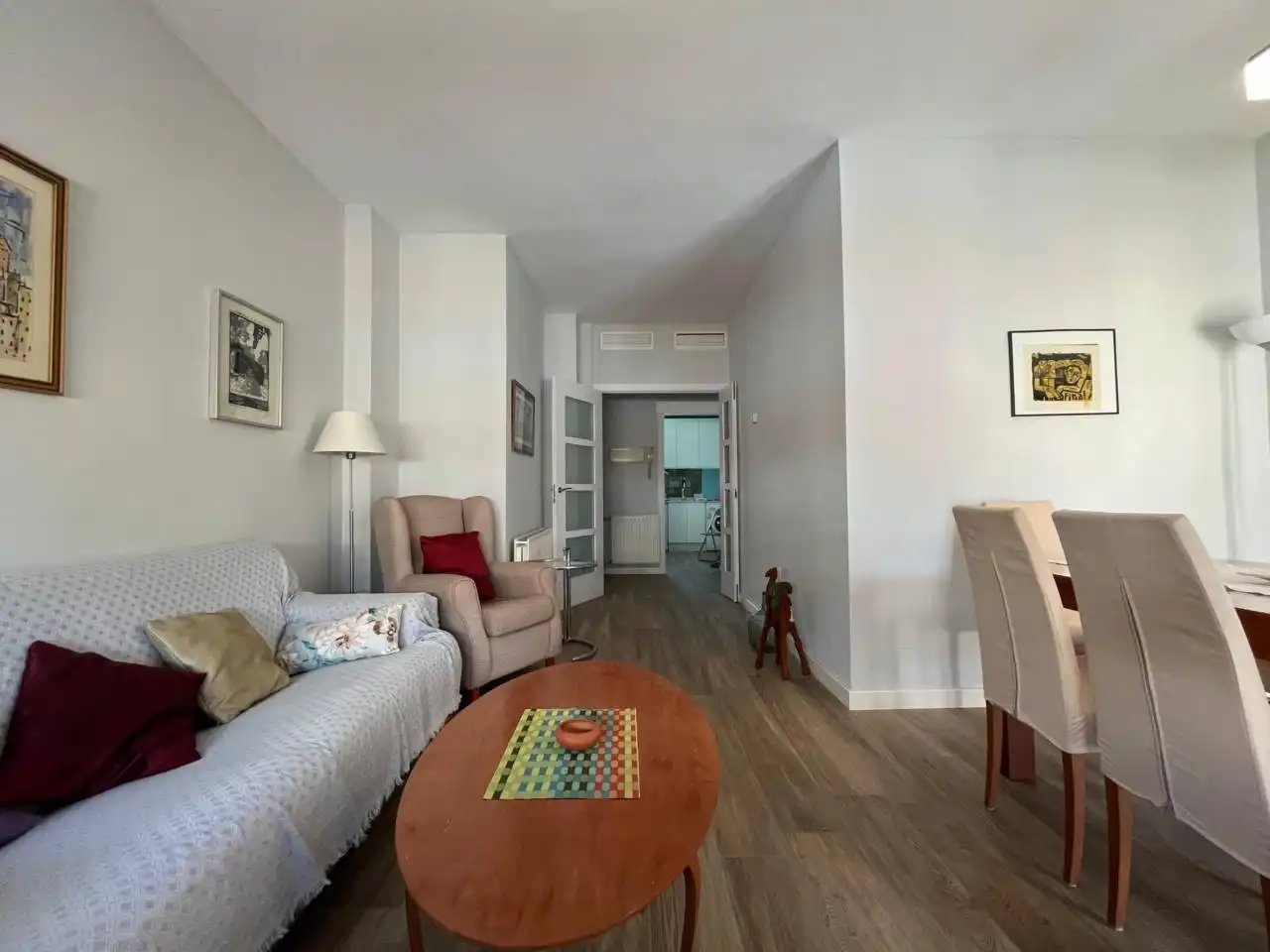 Wohnzimmer von Wohnung zur Miete in Badajoz mit Klimaanlage, Heizung und Terrasse