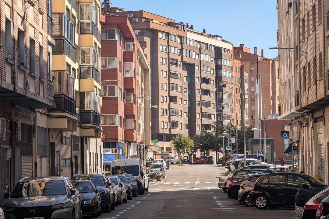 Exterior view of Flat for sale in  Pamplona / Iruña  with Heating, Terrace and Storage room
