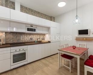 Kitchen of Duplex to rent in  Valencia Capital  with Air Conditioner, Heating and Furnished