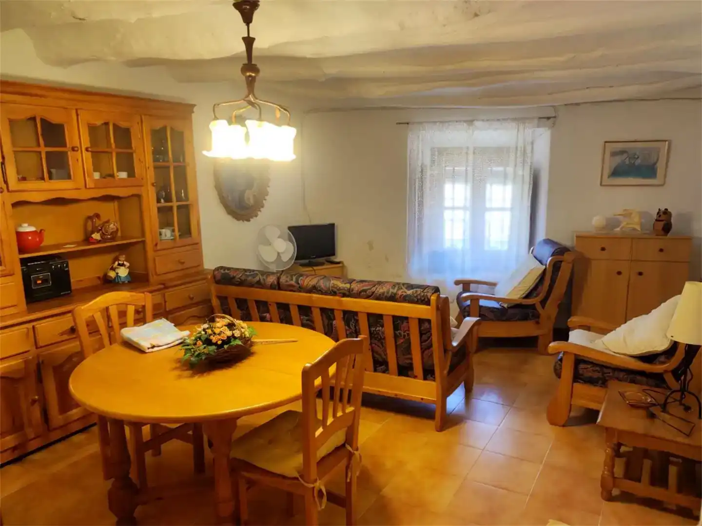 Sala de estar de Casa adosada en venta en Tosos, Zaragoza