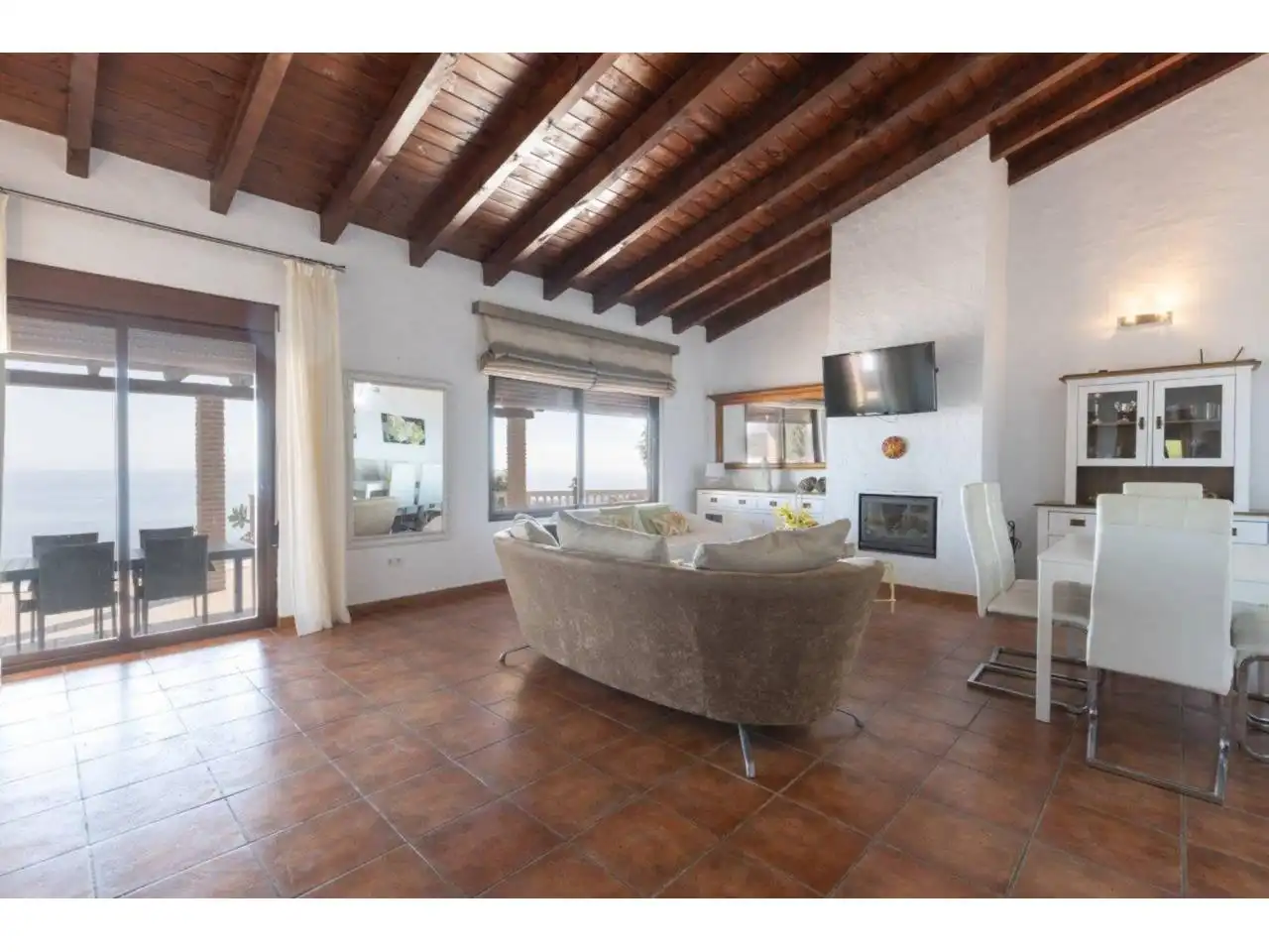 Sala de estar de Casa o chalet en venta en Almuñécar con Jardín privado, Terraza y Piscina
