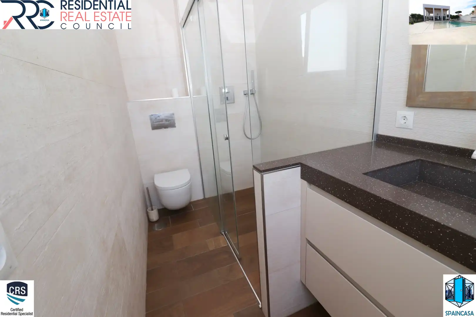 Bany de Casa o xalet en venda en Aljaraque amb Aire condicionat, Traster i Piscina