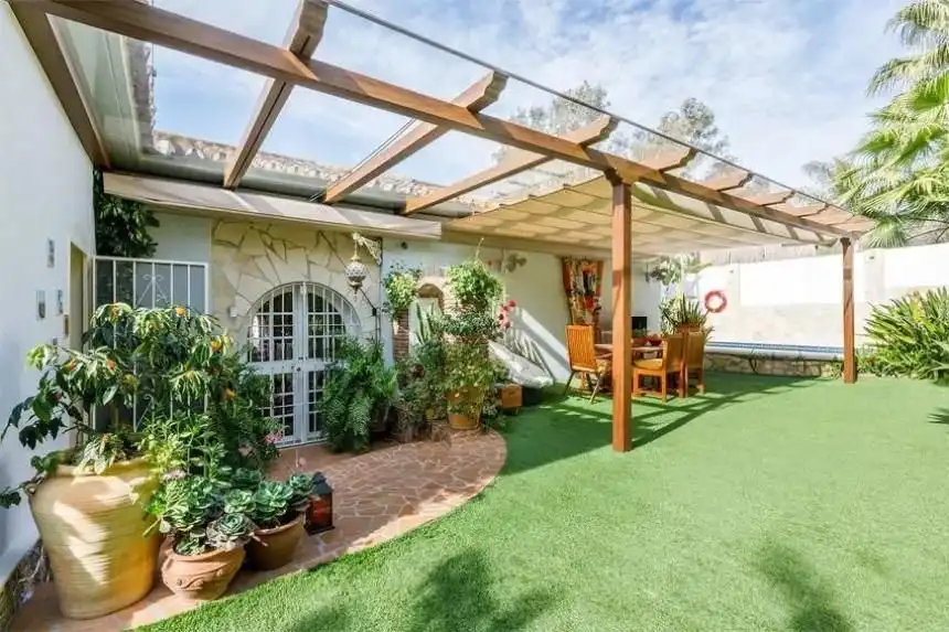 Terraza de Casa o chalet de alquiler en Vélez-Málaga con Aire acondicionado, Calefacción y Jardín privado